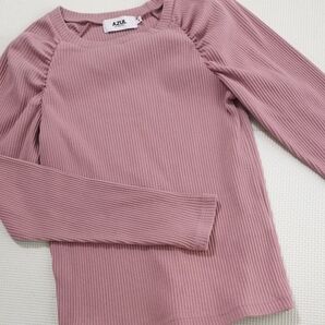 長袖 カットソー Mサイズ ピンク AZULbyMOUSSY アズール