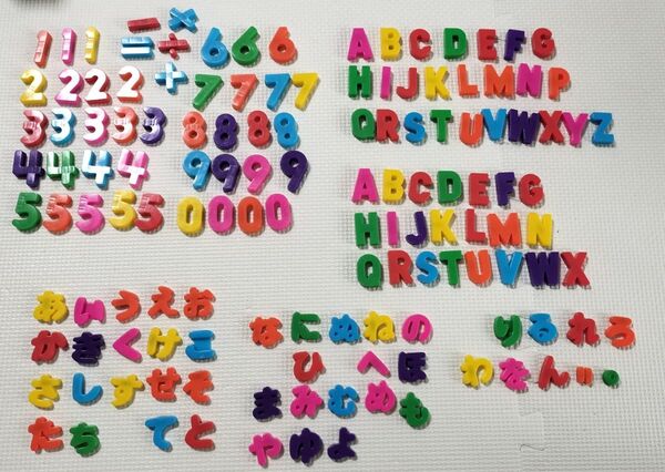 マグネットセット アルファベット&数字&ひらがな 文字欠けあり 磁石おもちゃ 文字 大量