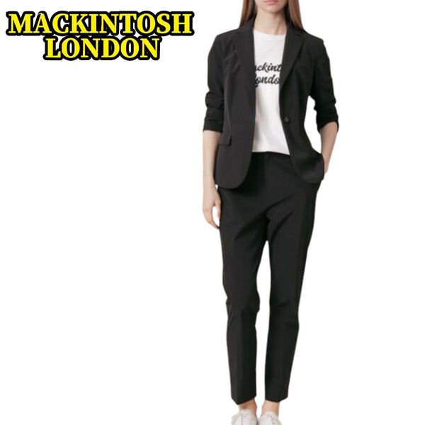 マッキントッシュ ロンドン スーツ ジャケット パンツ セットアップ 近年モデル トラベルスーツ ストレッチ 撥水 ウォッシャブル