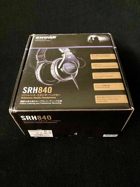 Shure ヘッドフォン SRH840 中古美品!付属品完備