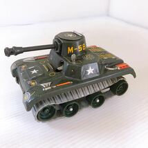 Modern Toys ブリキ おもちゃ M-58 TANK 戦車 昭和レトロ　当時品 未使用 ④_画像7