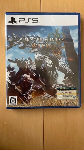 【PS5】 モンスターハンターワイルズ 通常盤新品未開封 限定特典プロダクトコード封入