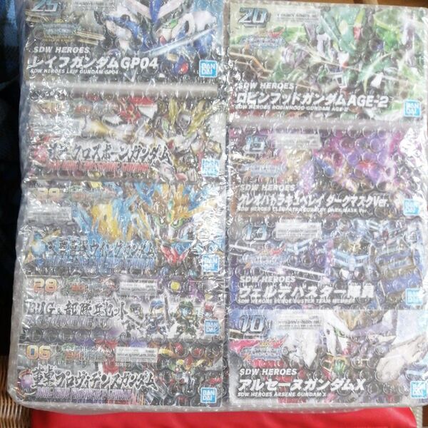 SDガンダム プラモデル 9つ 甘寧クロスボーンガンダム クレオパトラキュベレイ 董卓プロヴィデンスガンダム レイフガンダム