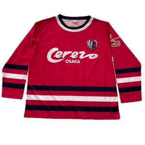 セレッソ大阪 サッカー 長袖シャツ ホッケー ゲームシャツ ユニフォーム 応援シャツ 応援グッズ 美品