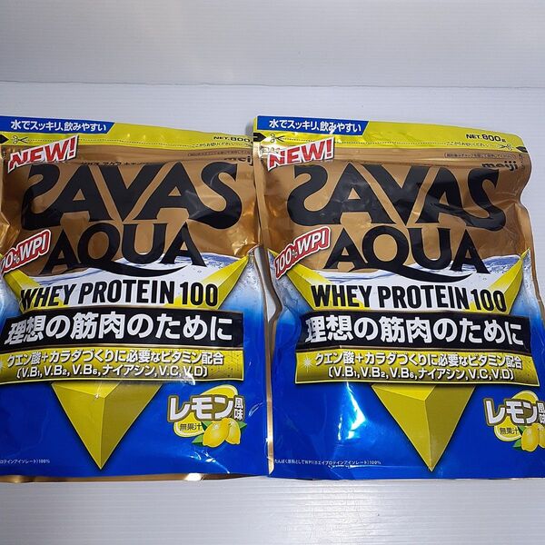 ○ ザバス アクア ホエイプロテイン100 レモン風味 840g ×2