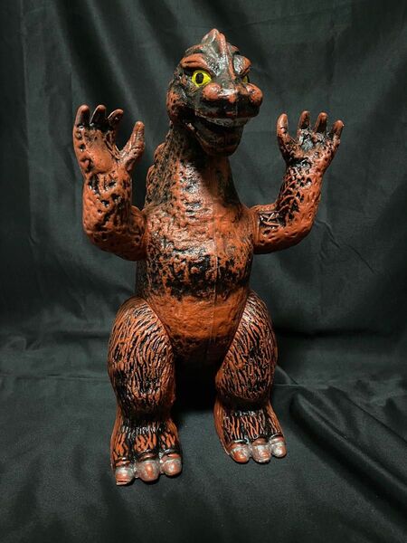 無版権 ゴジラ ポリ ソフビ ジャイアントゴジラ 当時物 ヴィンテージ