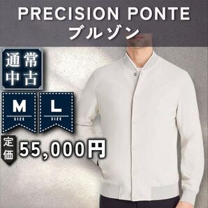 【通常:Theory】高機能ジャージー ブルゾン 「M:ホワイトグレー」