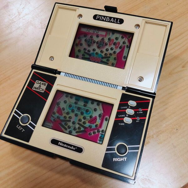 反射板、偏光板交換済 動作品 任天堂 ゲームウォッチ ピンボール NINTENDO PINBALL GAME&WATCH