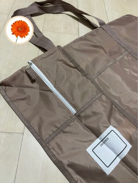 新品 未使用 お昼寝 布団 バッグ 撥水 グレージュ 保育園 幼稚園 大容量 ファスナー 収納 入学 入園