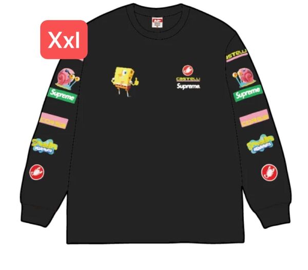 Supreme x SpongeBob Castelli Racing L/S Tee "Black"