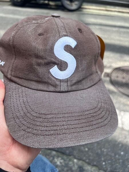 Supreme Cordura Denim S Logo 6-Panel "brown"