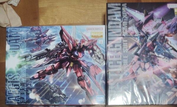 MG ジャスティスガンダム MG イージスガンダム
