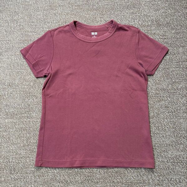 UNIQLO ユニクロ クルーネックコットンTシャツ ピンク