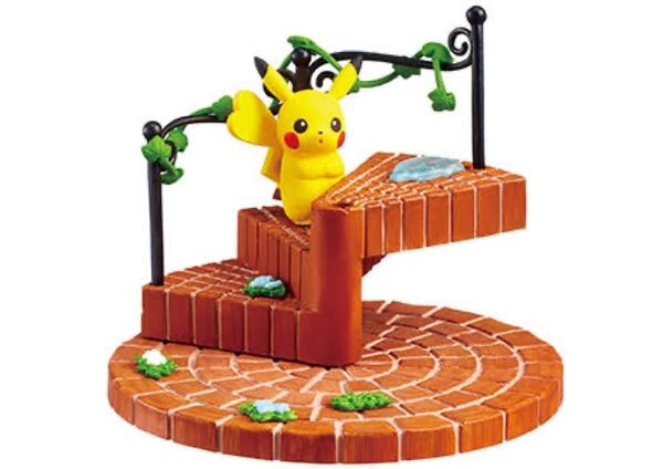 ポケモンの階段 ピカチュウ メス 雨上がりの街 フィギュア マスコット 未開封 リーメント ポケモン コレクション グッズ