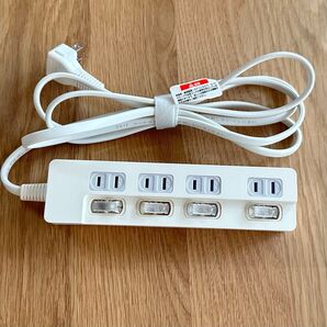 美品 JETsanor'e 延長コード 2m スイッチ付き スイッチ付タップ