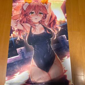 サークル purplrpouni C95 販売 Fate FGO 玉藻の前 B2サイズ タペストリー イラストレーター かわい