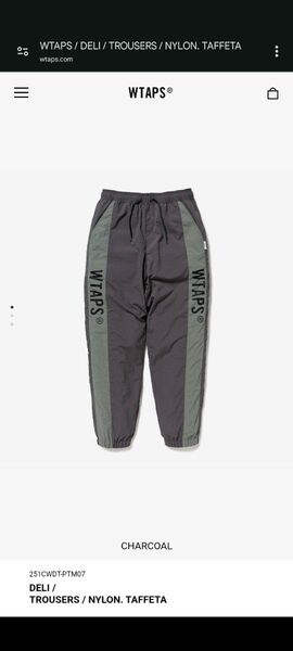 WTAPS 25SS DELI/TROUSERS / NYLON. TAFFETA