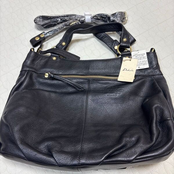 Dakota ブラック 2WAY ショルダーバッグ