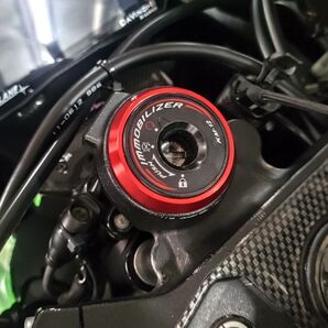 KAWASAKI キーシリンダーガーニッシュ キーシリンダーカバー ZX25R ZX4R ZX10R Z900RS レッド