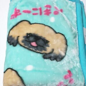 ペキニーズ ブランケット 毛布 ひざ掛け ぺきにーず フォーン