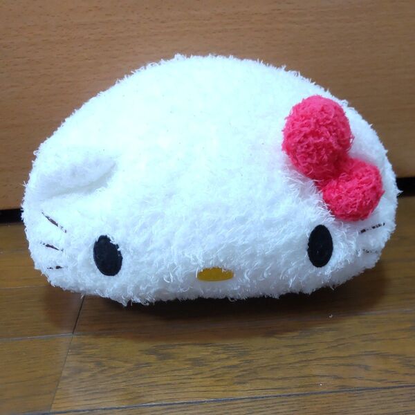 ぬいぐるみ キティ クッション ハローキティ サンリオ もこもこ リボン フェイス