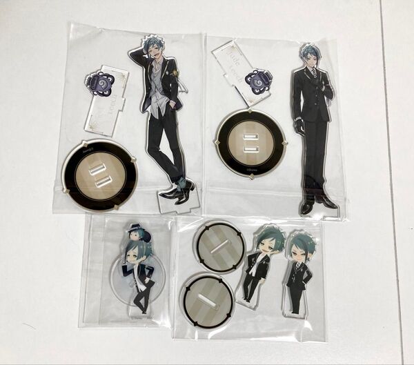 ツイステ ツイステッドワンダーランド アクリルスタンド 寮服 ツムツム フロイド ジェイド オクタヴィネル寮 セット