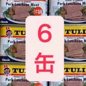 チューリップ ポーク うす塩 250g×6缶