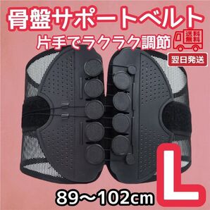 腰痛ベルト サポーター コルセット 骨盤矯正 ガードナーベルト 腰痛 猫背矯正 滑車タイプ 産後 L