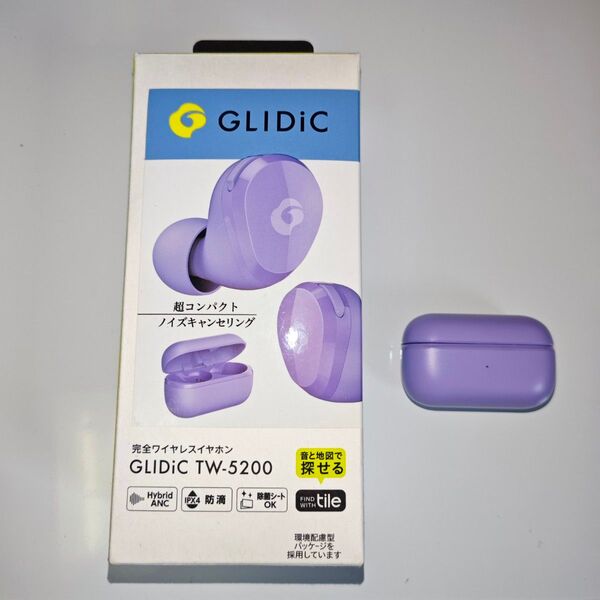 GLIDiC TW-5200 完全ワイヤレスイヤホン パープル