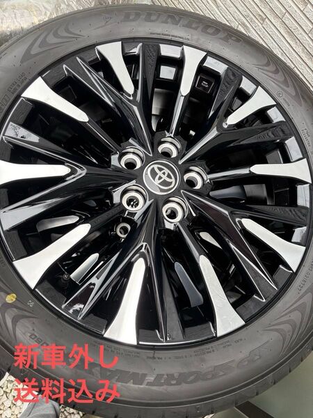 40系アルファード ヴェルファイア エグゼクティブ純正ホイールタイヤ4本セット 225/55/r19 新車外し