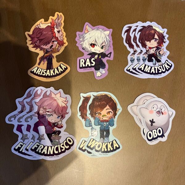 CRAZY RACCOON CR ステッカー ARISAKAAA RAS AMATSUKI FRANCISCO WOKKA OBO