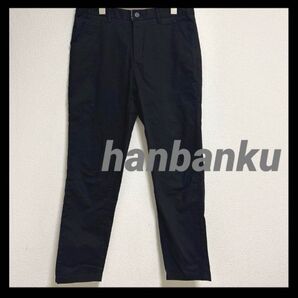 hanbanku|メンズ|黒|テーパードパンツ|ブラック|30|M|韓国|チノパン|メンズファッション|シンプル|ストレッチ