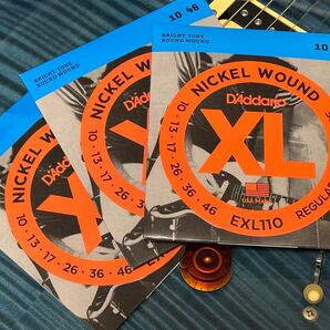 D'Addario EXL110 エレキギター 弦 10-46 ダダリオ 3セット
