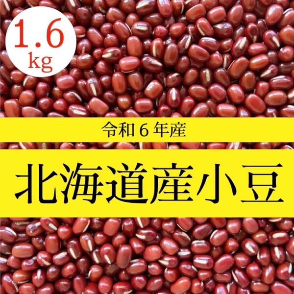 【新豆/1.6kg】令和6年産 北海道産 きたろまん 小豆 乾燥豆