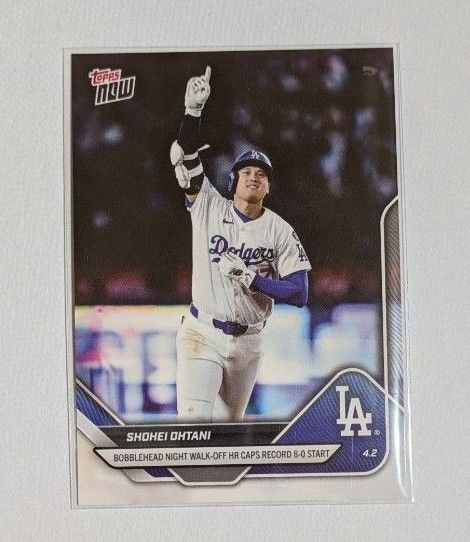 大谷翔平- 2025 MLB Topps NOW Card 35 今シーズン第3号劇的サヨナラ本塁打