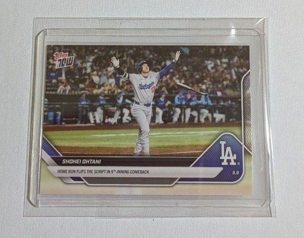 大谷翔平- 2025 MLB Topps NOW - Card 160 劇的決勝3ラン 第12号ホームラン