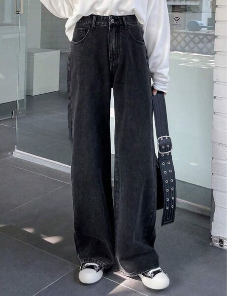 SHEIN ハイウエスト ジーンズ