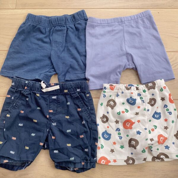 ハーフパンツ 80〜90cm 4枚セット まとめ売り