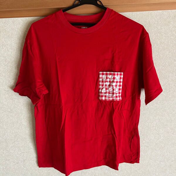 【美品】ユニクロ ハローキティ45周年記念Tシャツ レディースXLレッド