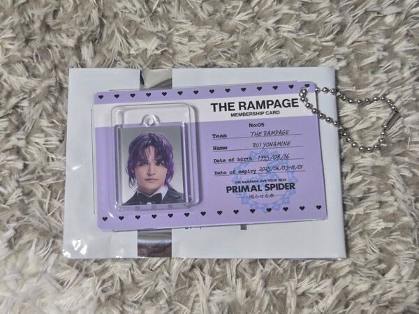 THE RAMPAGE LIVE TOUR 2025 PRIMAL SPIDER~巡らせる糸~ ブリスターチャーム 与那嶺瑠唯