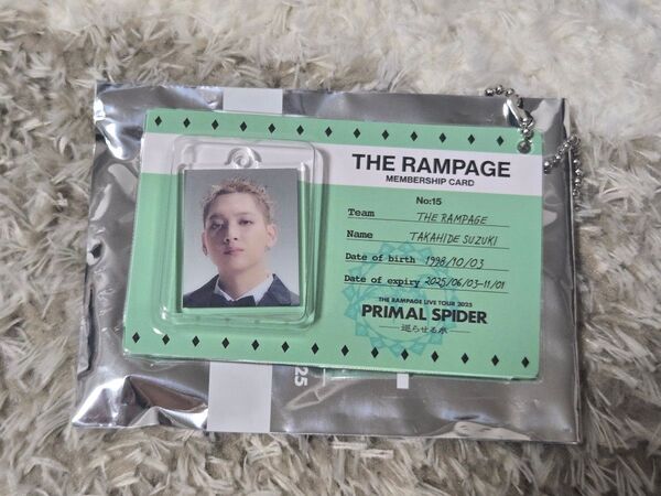 THE RAMPAGE LIVE TOUR 2025 PRIMAL SPIDER~巡らせる糸~ ブリスターチャーム 鈴木昂秀