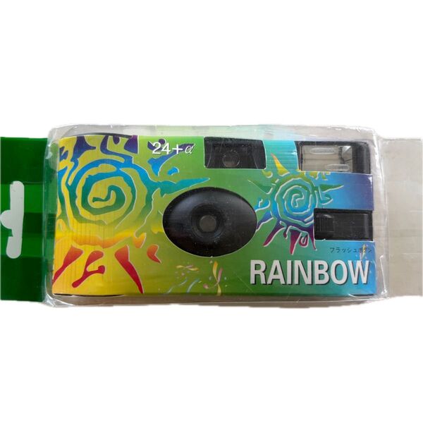 RAINBOW 使い捨てカメラ 24枚+α フラッシュ付き 新品未開封