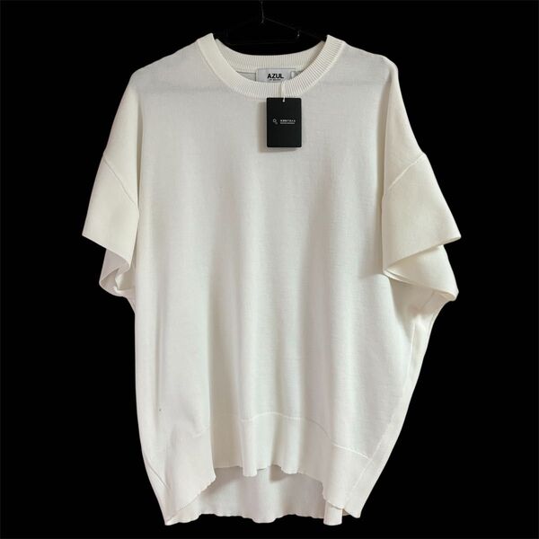 新品 AZUL BY MOUSSY アズールバイマウジー クルーネックルーズニット アイボリー