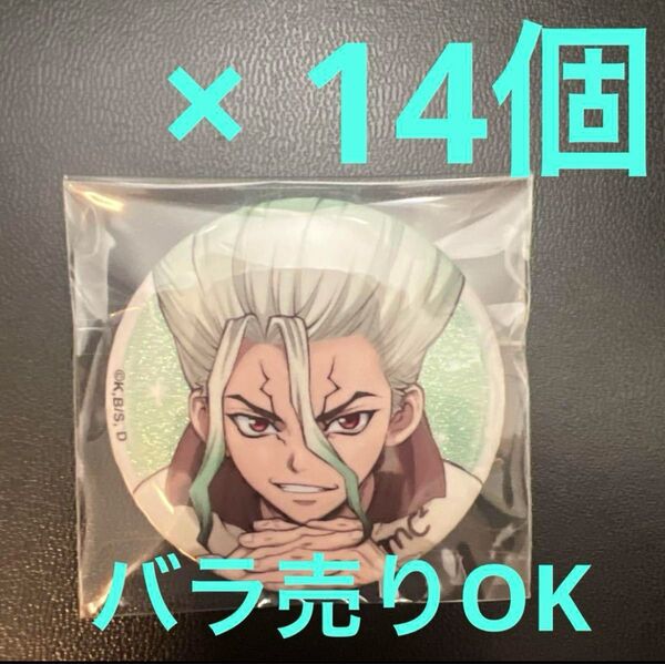 Dr.STONE 新宿マルイアネックス グリッター缶バッジ 千空 14個 theキャラ