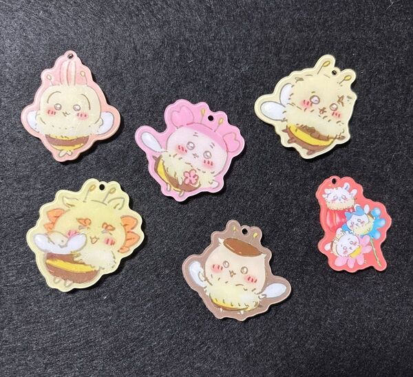 アクリルパーツ4cm8枚セット(カン付き) 15