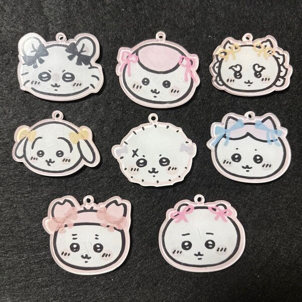 アクリルパーツ4cm8枚セット(カン付き) 11