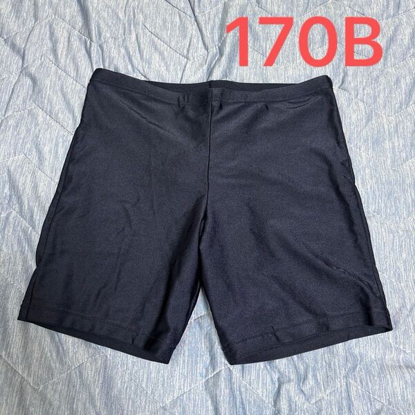 美品 トップバリュ イオン 水着 170B トランクス型 男の子 ネイビー 紺