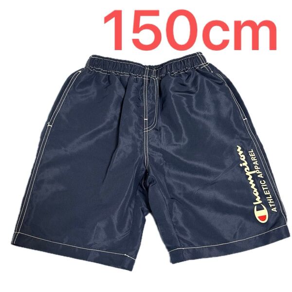 美品 チャンピオン 水着 ハーフパンツ型 150 ネイビー 紺 champion キッズ 子供 男の子