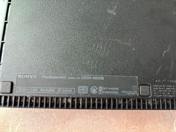 動作確認済み◯ PS3 CECH-4000B 250GB ブラック 本体のみ SONY プレステ3 PlayStation