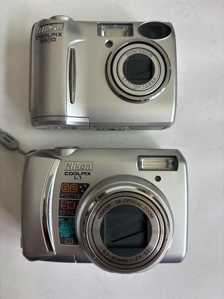 【動作品】Nikon COOLPIX E5600/L1 コンパクトデジタルカメラ 2点セットまとめ